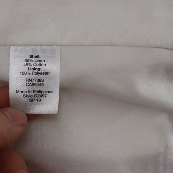 J crew Blazer Women's 12 Linen Cotton Blend Two Button Schoolboy Blazer pink - Picture 13 of 14